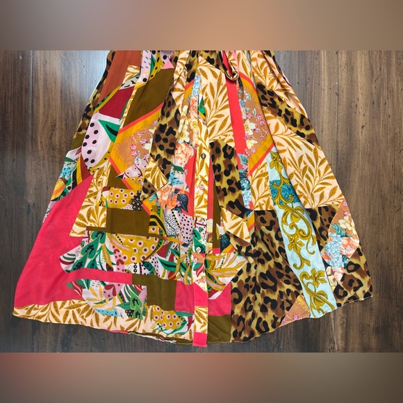 Geisha Designs Paras & Shalini Collage Dress Size S P Anthropologie Boho Peasant - Picture 3 of 16